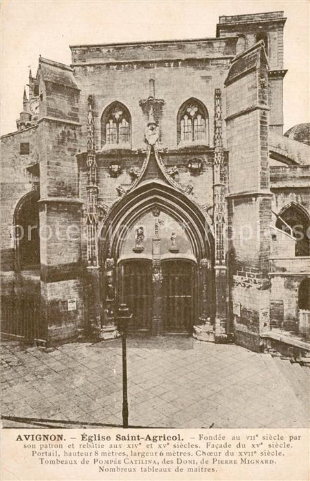 Avignon Vaucluse Eglise Saint Agricol