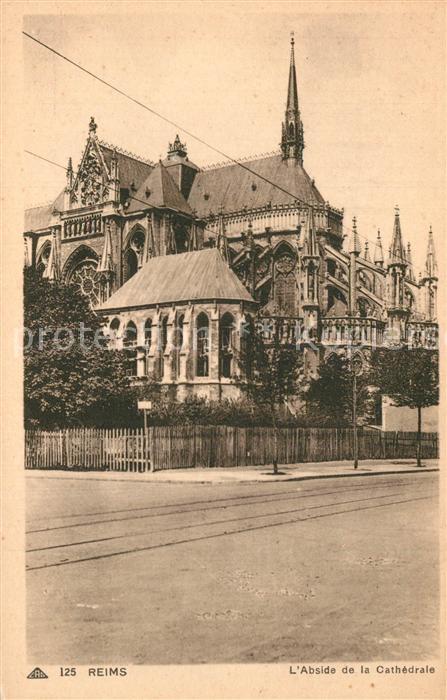 Reims Champagne Ardenne Abside Cathedrale