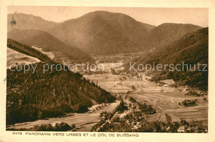 Bussang Vosges Panorama vers Urbes Col