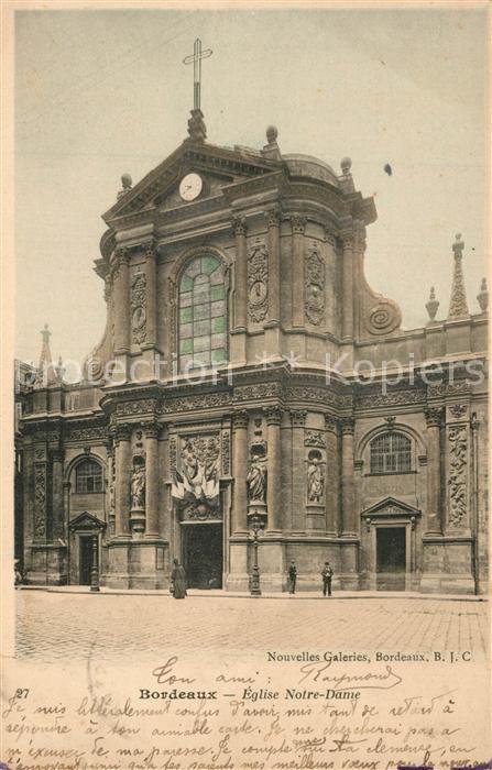Bordeaux Eglise Notre Dame