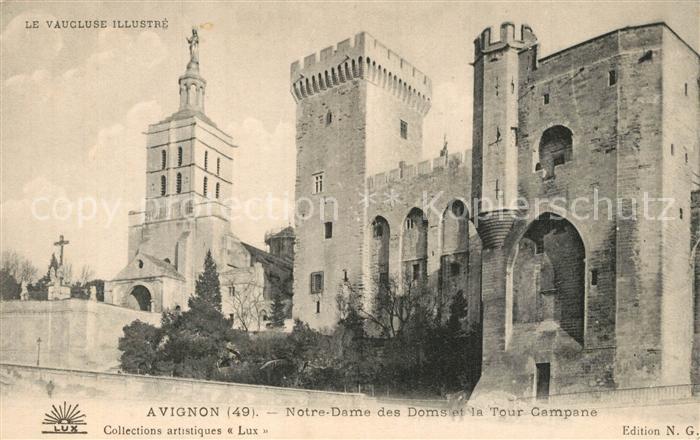 Avignon Vaucluse Notre Dame des Doms Tour Campane