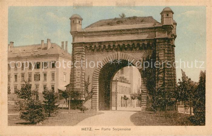 Metz  57 Moselle Porte Serpenoise