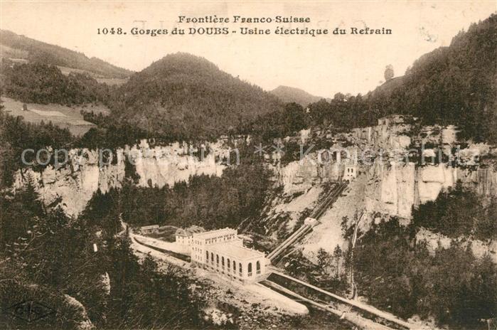 Villers-le-Lac Gorges du Doubs Frontiere Franco Suisse Usine electrique