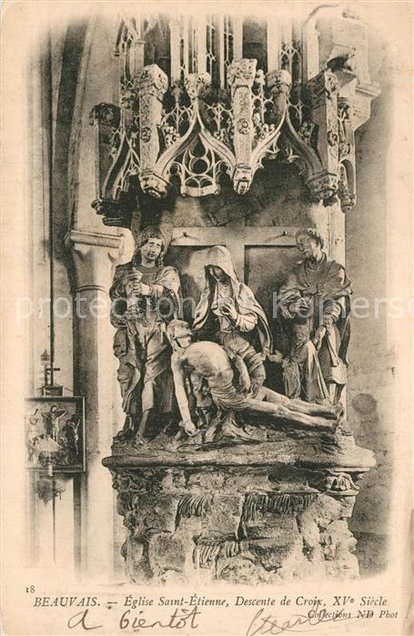 Beauvais 60 Eglise Saint Etienne Descente de Croix
