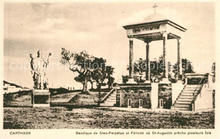 Carthage Karthago Basilique de Stes Perpetue Felicite Saint Augustin