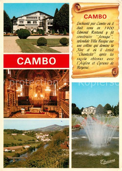 Cambo-les-Bains Eglise Fontaine Panorama Chronik