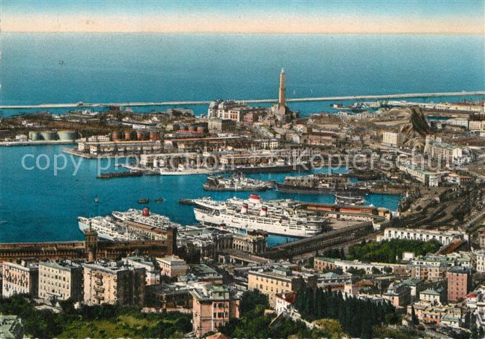 Genova Genua Liguria Fliegeraufnahme Porto