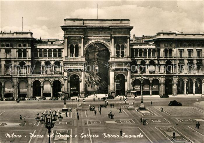Milano Piazza del Duomo Galleria Vittoria Emanuele