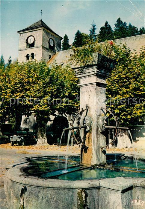 Samoens Fontaine Tilleul Eglise