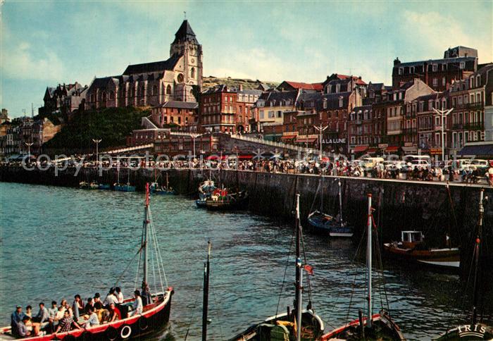 Treport Le Bassin Vedette Quais Eglise Saint Jacques