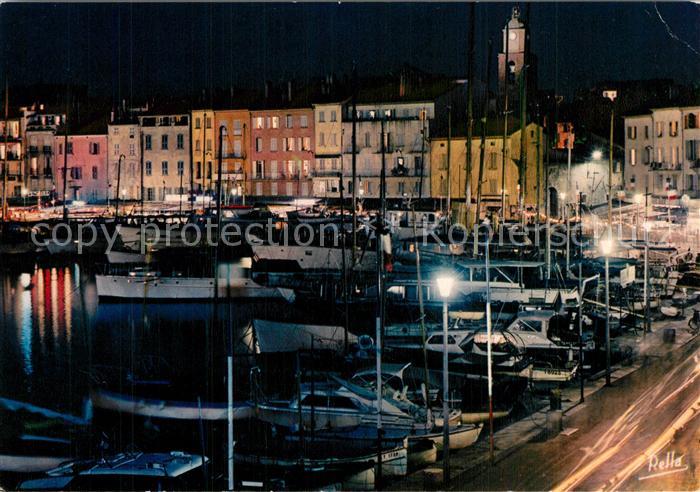 Saint Tropez Var Port Effet de nuit