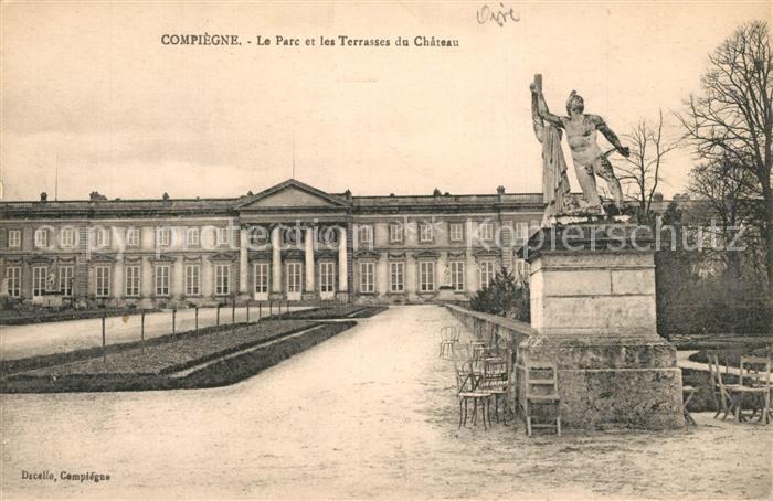 Compiegne Oise Le Parc et les Terrasses du Chateau Mon