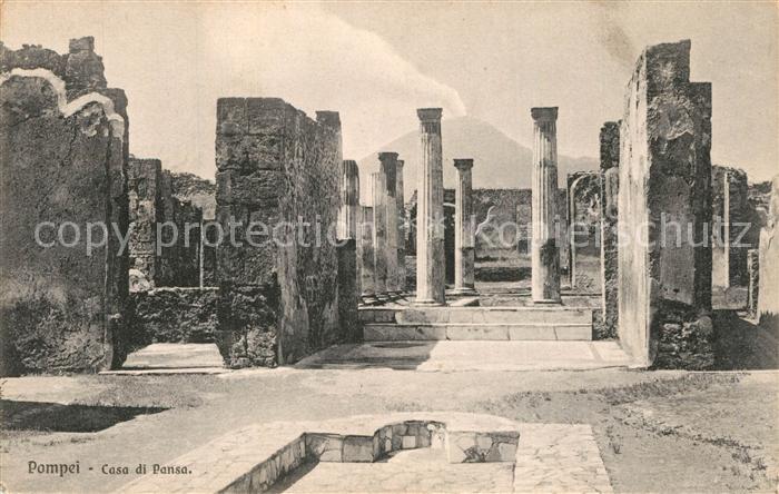 Pompei Casa di Pansa Ruinen Antike Staette