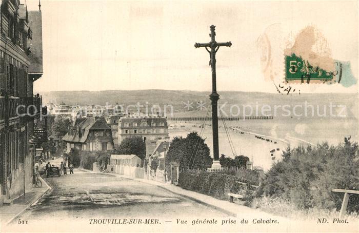 Trouville-sur-Mer Vue Generale prise du Calvaire Croix