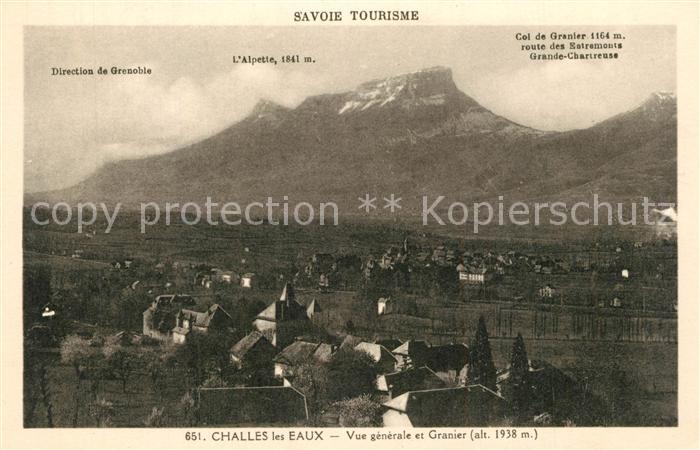Challes-les-Eaux Vue Generale et Granier