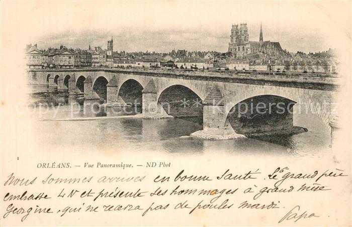 Orleans Loiret Vue panoramique Pont sur la Loire