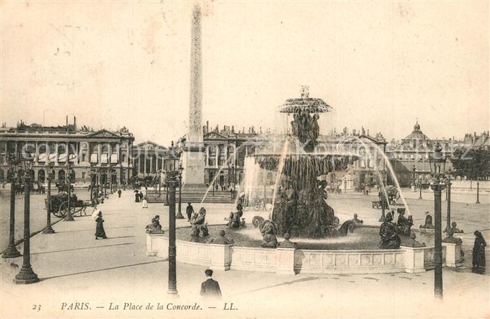 Paris Place de la Concorde Fontaine Obelisque