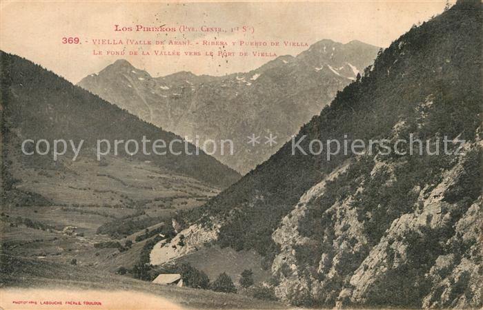Viella Hautes-Pyrenees Panorama Vallee Ribera y Puerto de Viel