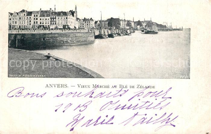 Anvers Antwerpen Vieux marché au Blé de Zélande