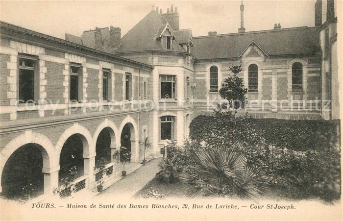 Tours Indre-et-Loire Maison de Santé des Dames Blanches Cour Saint Joseph