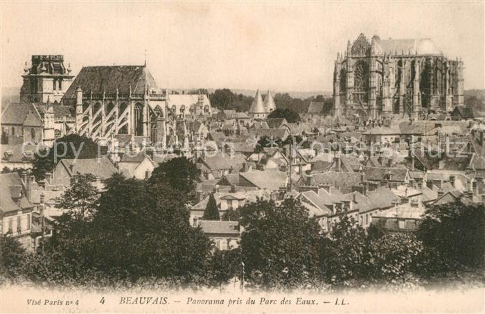 Beauvais 60 Panorama pris du Parc des Eaux Eglise Cathedrale