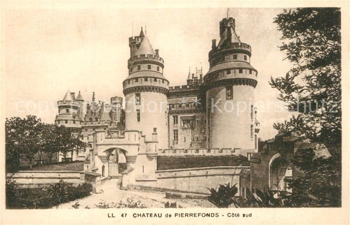 Pierrefonds Oise Chateau côté sud