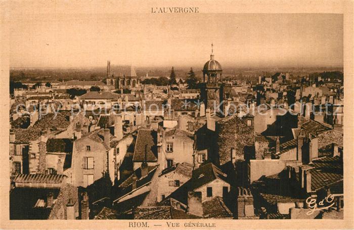 Riom Puy-de-Dome Vue Generale