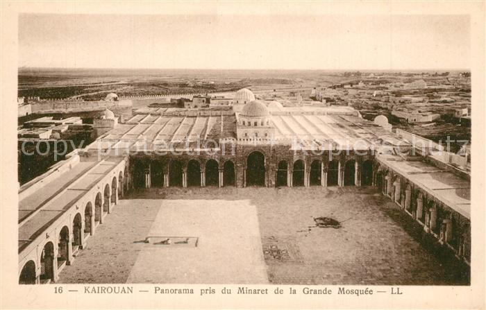 Kairouan Qairawan Panorama pris du Minaret de la Grande M