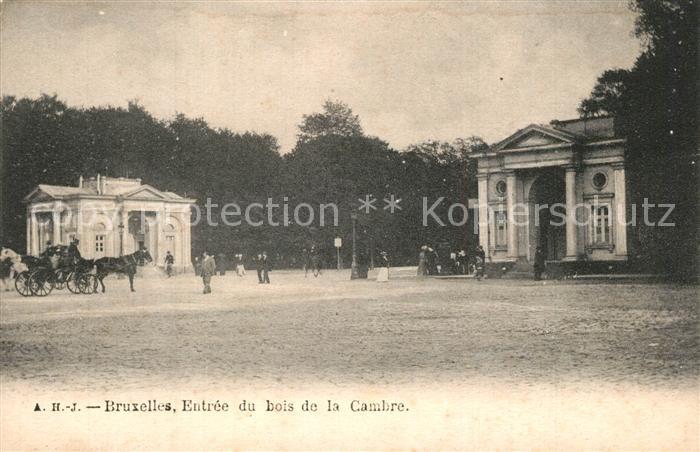 Bruxelles Bruessel Entrée du bois de la Cambre