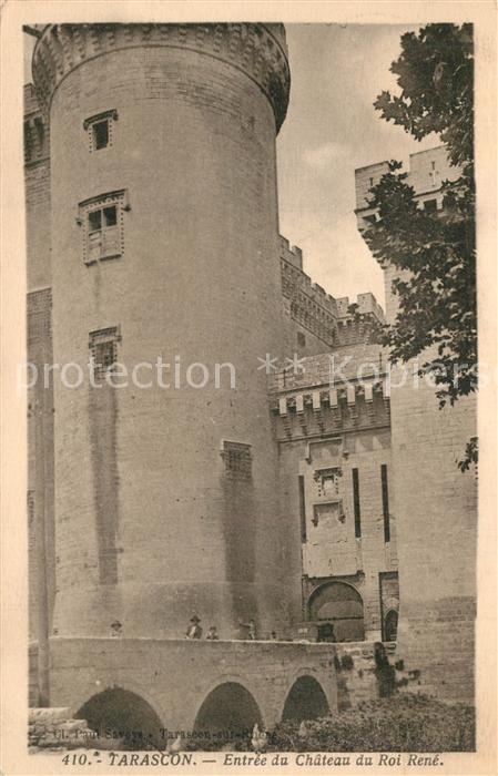 Tarascon Bouches-du-Rhone Entrée du Chateau du Roi René