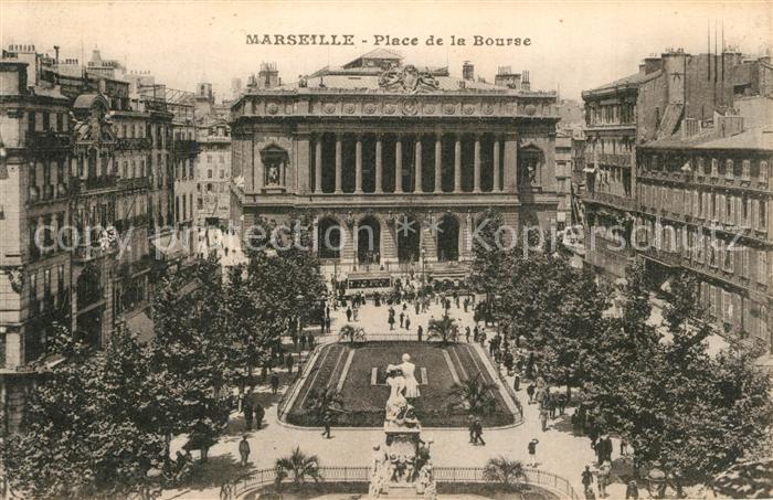 Marseille Bouches-du-Rhone Place de la Bourse Monument