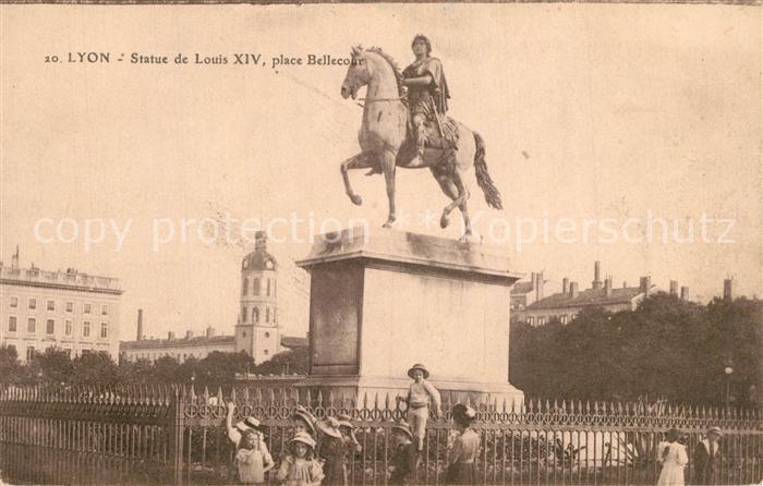 Lyon France Statue de Louis XIV Place Bellecour