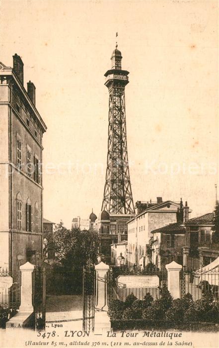 Lyon France La Tour Métallique