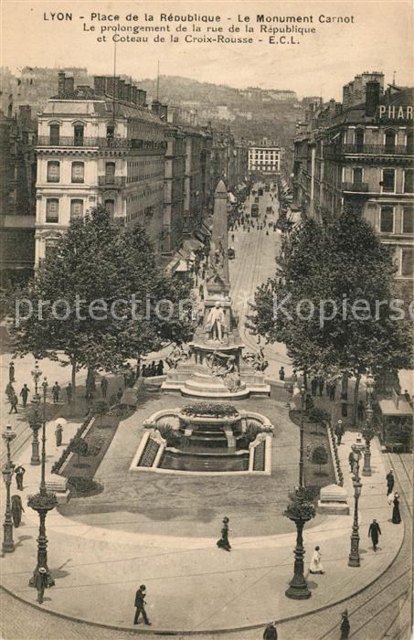 Lyon France Place de la République Monument Carnot