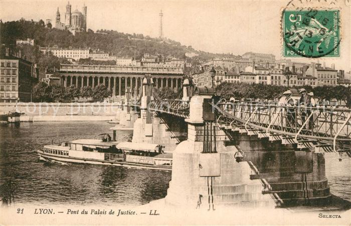 Lyon France Pont du Palais de Justice