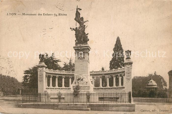 Lyon France Monument des Enfants du Rhône