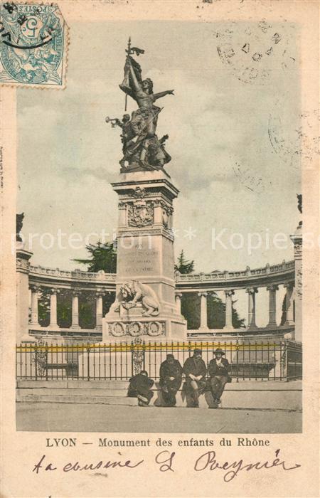Lyon France Monument des enfants du Rhône