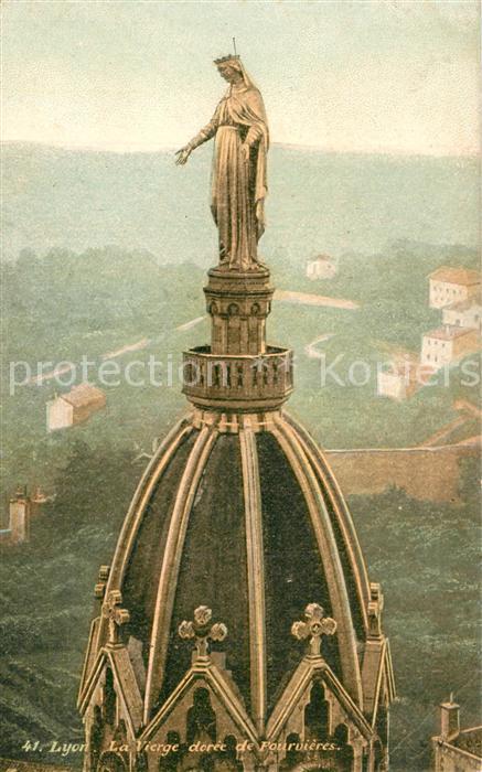 Lyon France La Vierge dorée de Fourvières