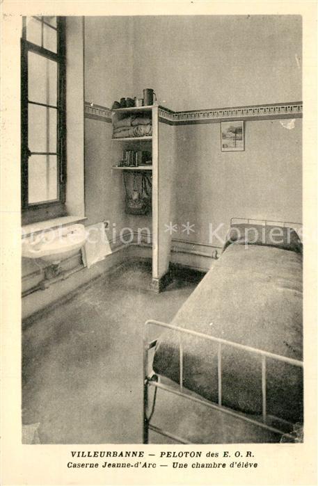 Villeurbanne Peloton des E. O. R. Caserne Jeanne d Arc chambre d'éleve