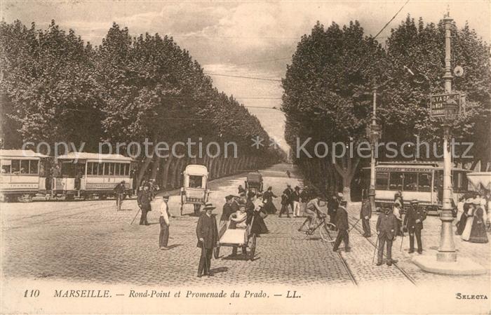 Marseille Bouches-du-Rhone Rond Point et Promenade du Prado