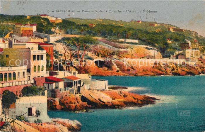 Marseille Bouches-du-Rhone Promenade de la Corniche
