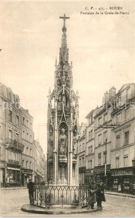 Rouen Fontaine de la Croix de Pierre
