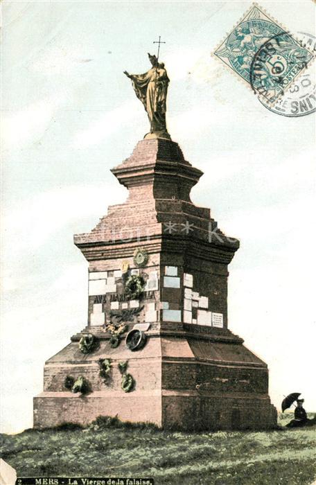 Mers-les-Bains La Vierge de la falaise