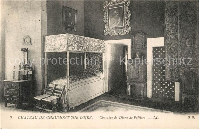 Chaumont-sur-Loire Chateau Chambre de Diane de Poitiers