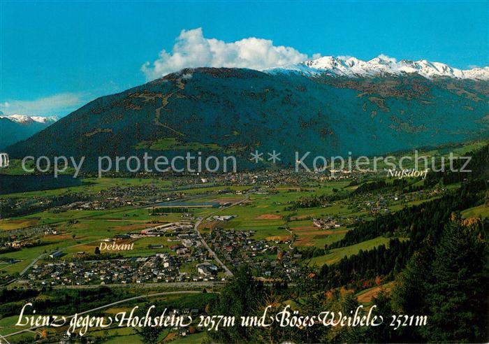 Lienz Tirol Blick vom Inselsberg auf Hochstein und B?ses Weibele