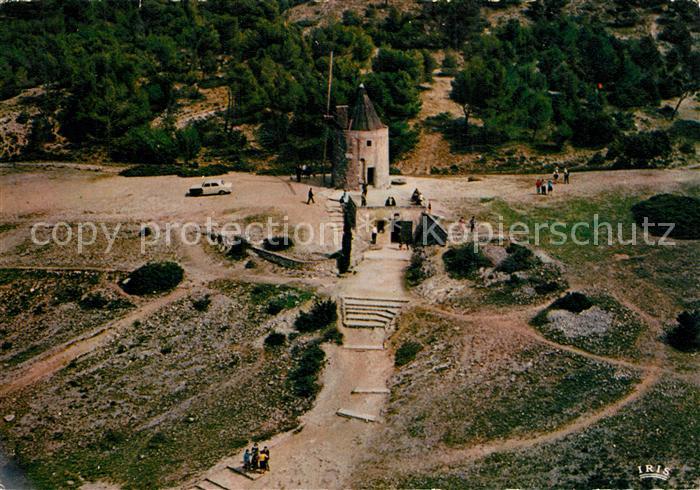 Fontvieille Fliegeraufnahme Moulin de Daudet