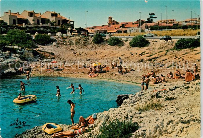 Sausset-les-Pins Calanque et le lotissement du Grand Vallat