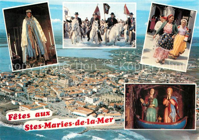 Les Saintes-Maries-de-la-Mer Fliegeraufnahme Fetes
