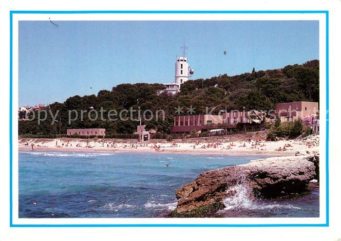 Martigues Strand mit Leuchtturm