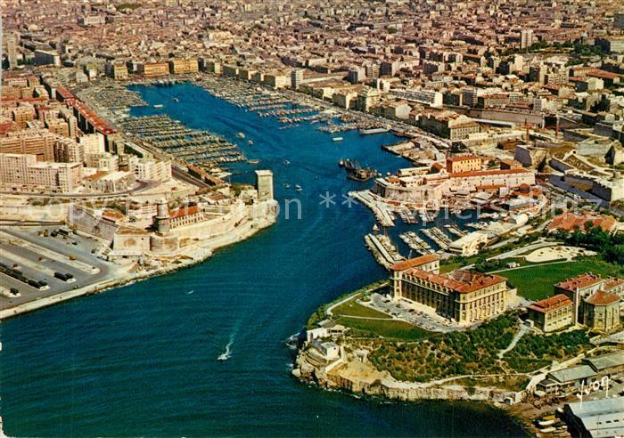 Marseille Bouches-du-Rhone Fliegeraufnahme Fort Saint-Jeans Parc Chateau du Phar